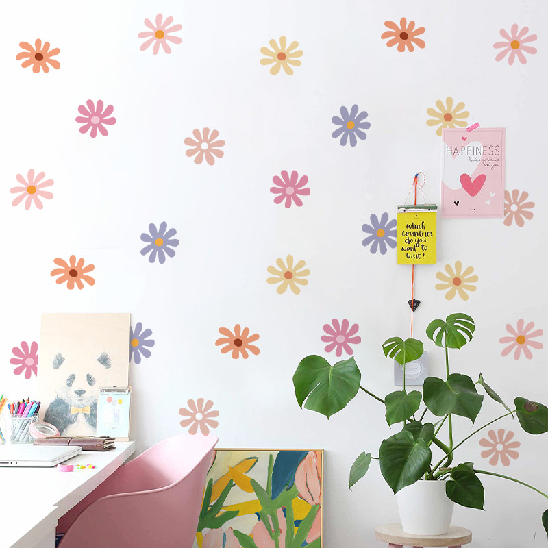 Baby Nursery Peel And Stick Wallpaper - Adesivi murali floreali margherita Bambini Asilo