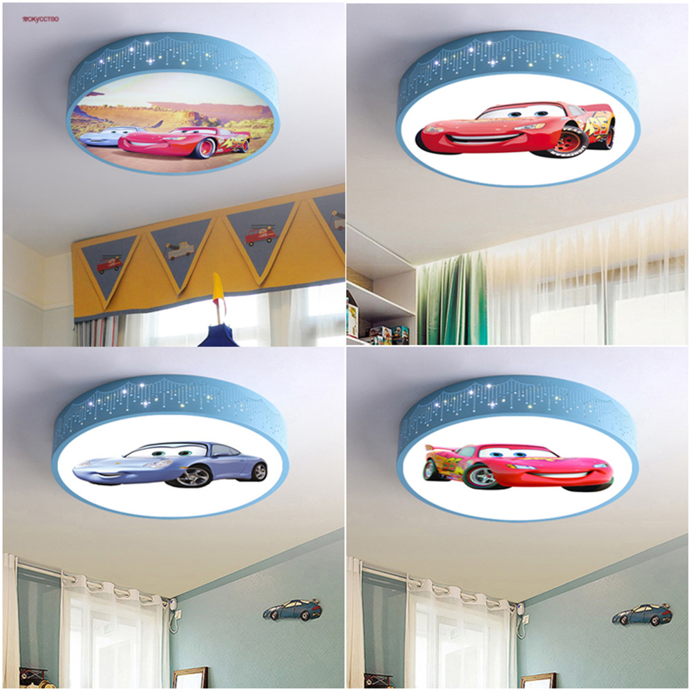 Cartoon Car Round Led lampada  - Baby Nursery Light Fixture recensione e prezzo